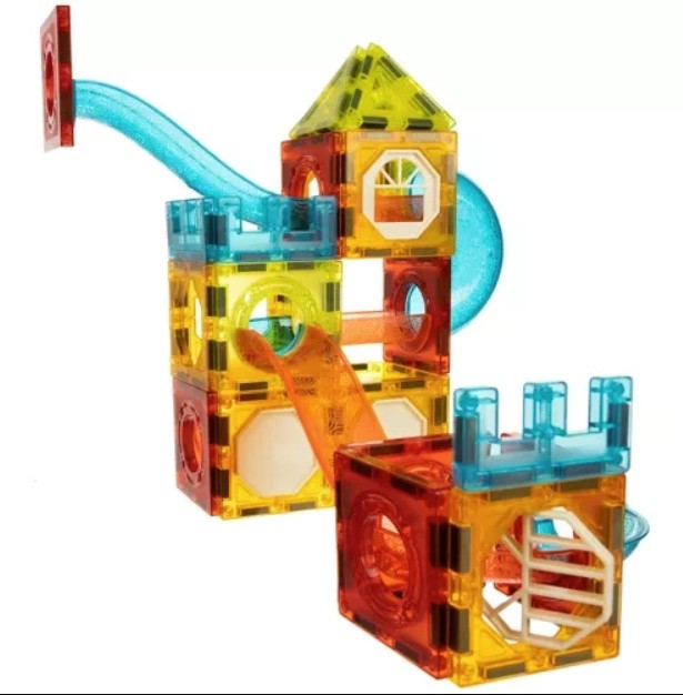 Joc interactiv de construit magnetic, Zola®, 75 elemente luminose, bilute colorate, roller coaster, educativ si creativ, plastic, multicolor Joc interactiv de construit magnetic, Zola®, 75 elemente luminose, bilute colorate, roller coaster, educativ si creativ, plastic, multicolor